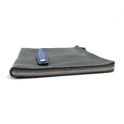 Fendi Gray Leather Selleria