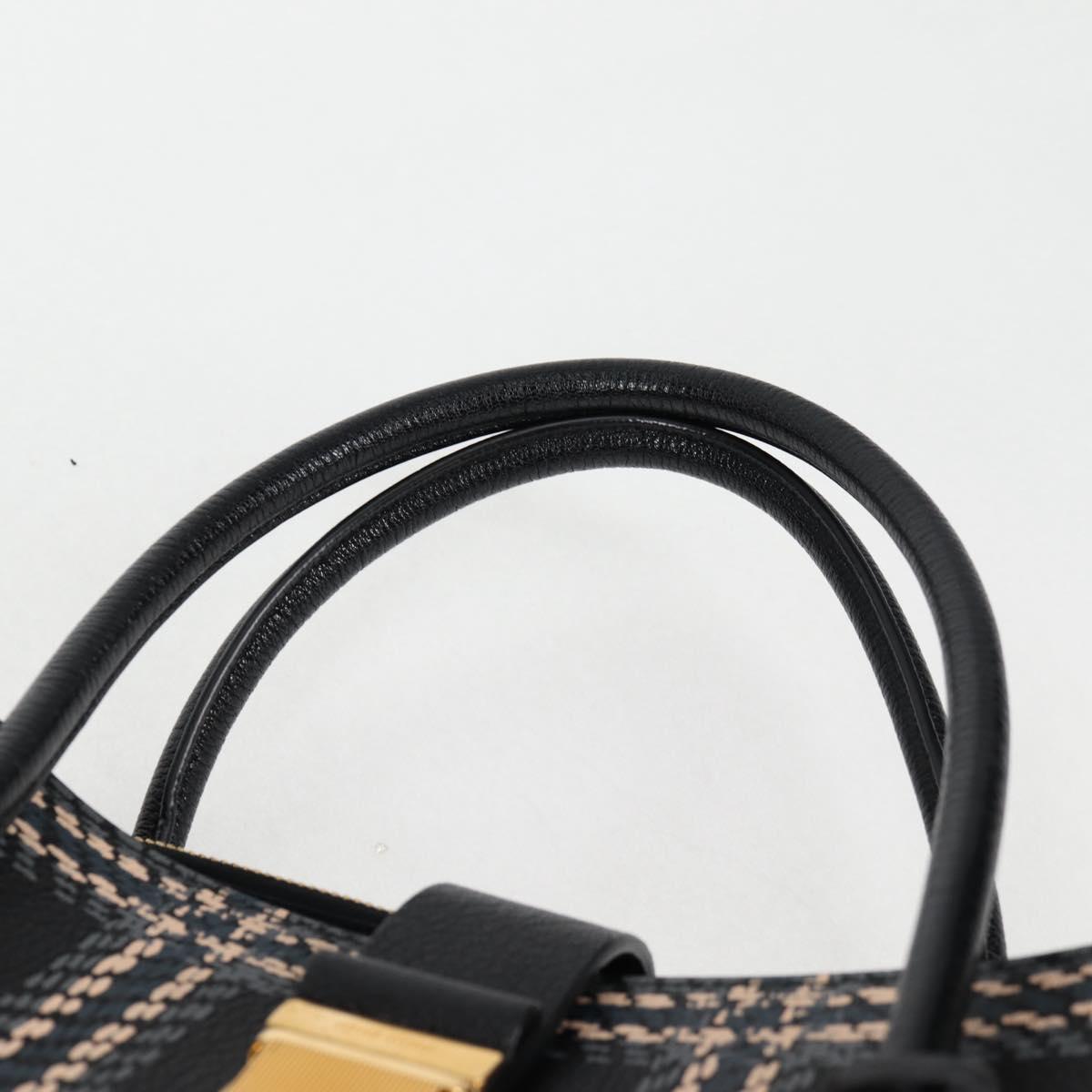 Miu Miu Black Leather Madras