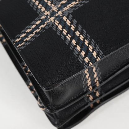Miu Miu Black Leather Madras