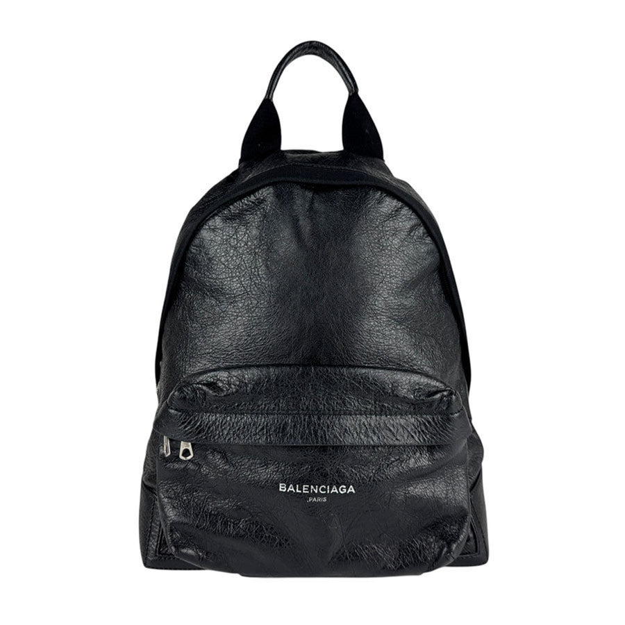 Balenciaga Black Leather Explorer