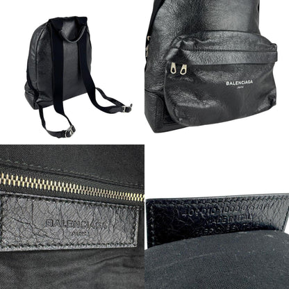 Balenciaga Black Leather Explorer