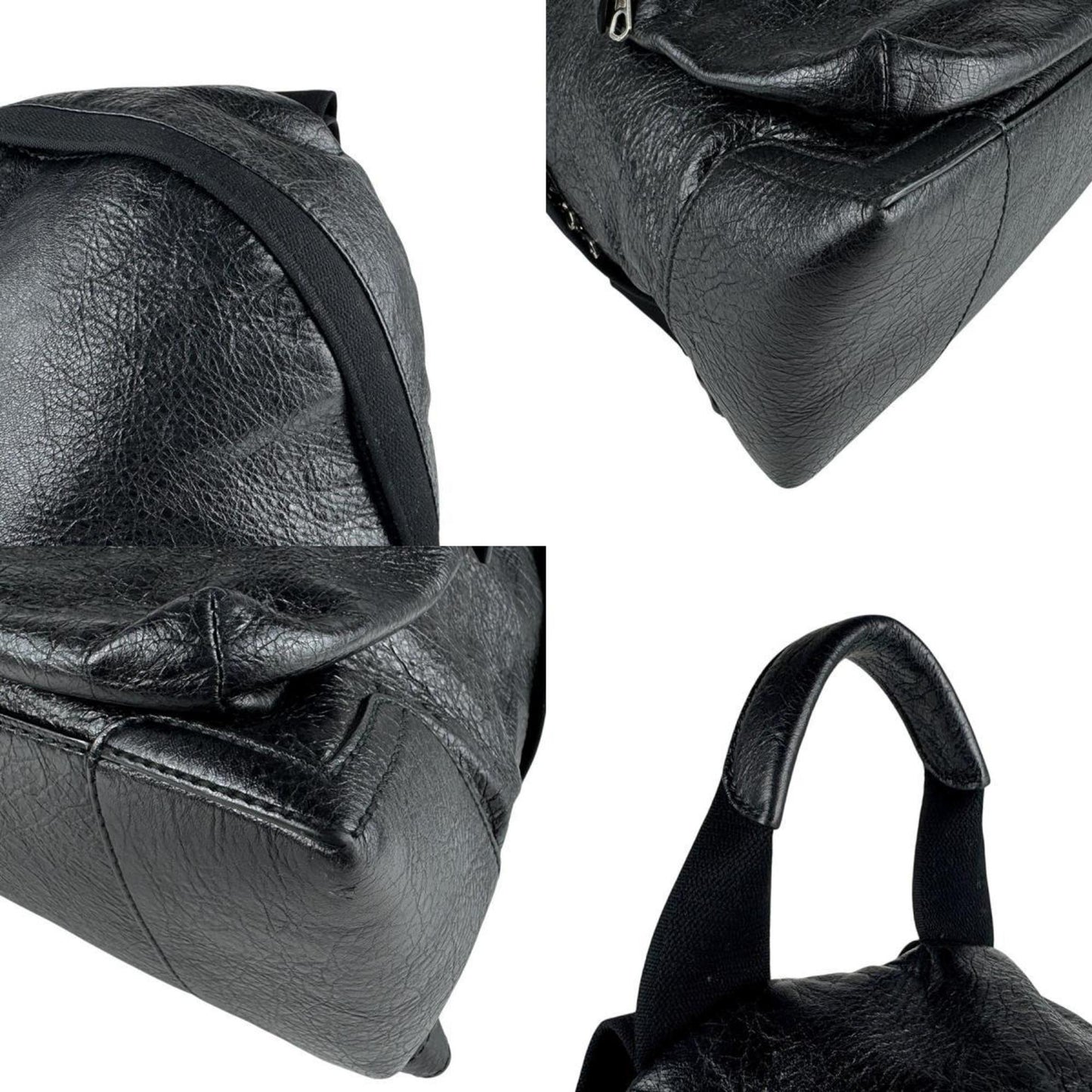 Balenciaga Black Leather Explorer