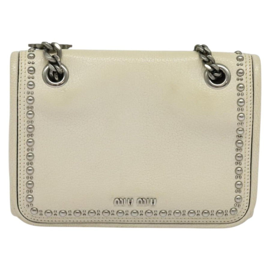 Miu Miu White Leather --