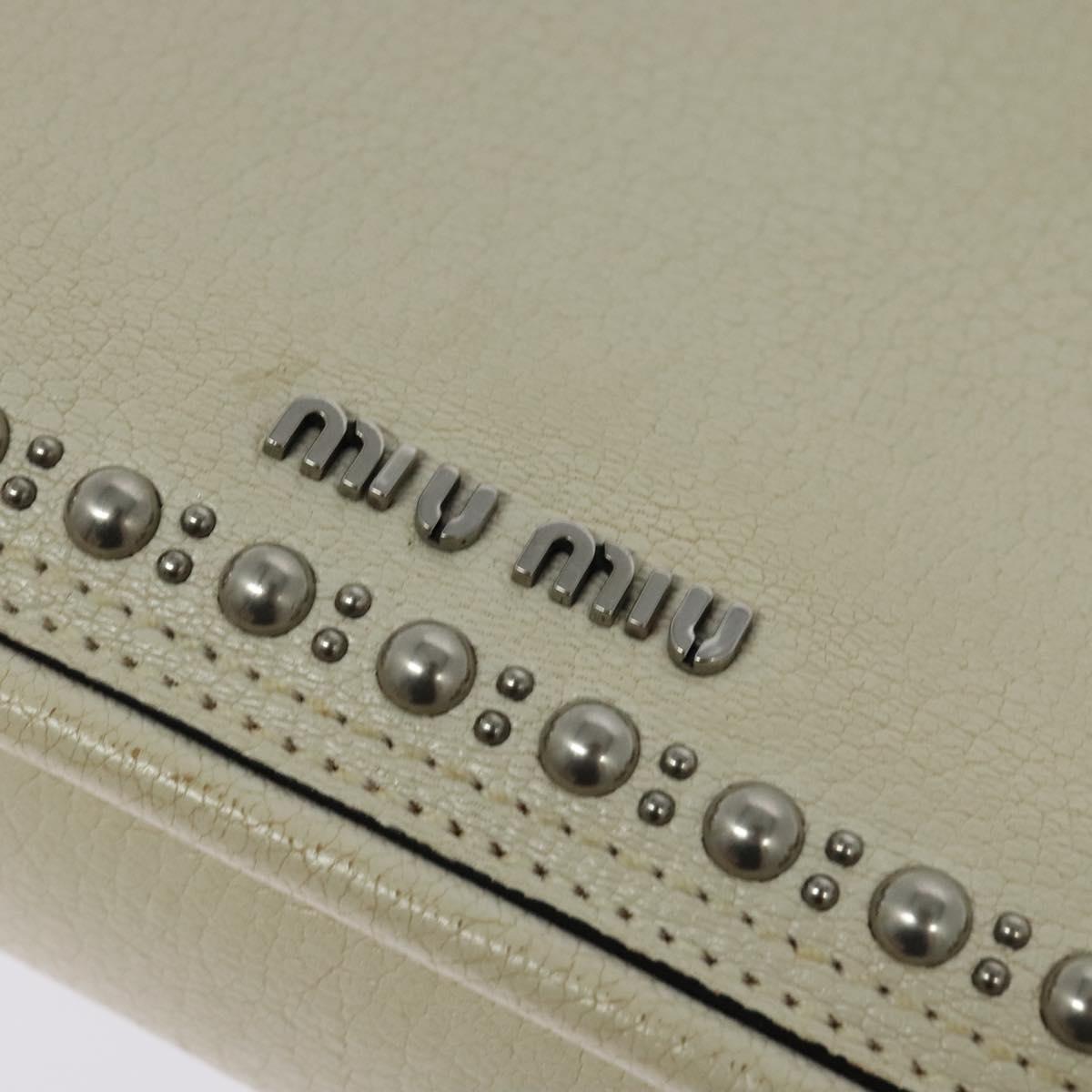 Miu Miu White Leather --