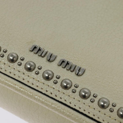 Miu Miu White Leather --