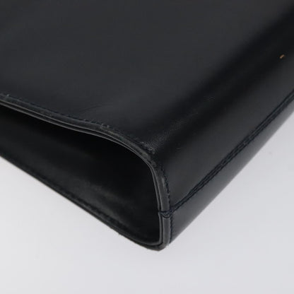 Salvatore Ferragamo Black Leather Gancini