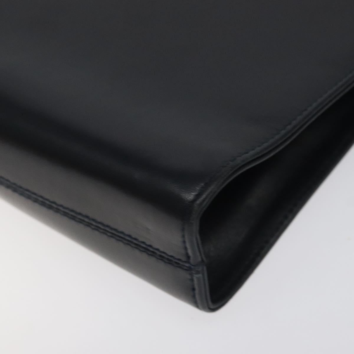 Salvatore Ferragamo Black Leather Gancini