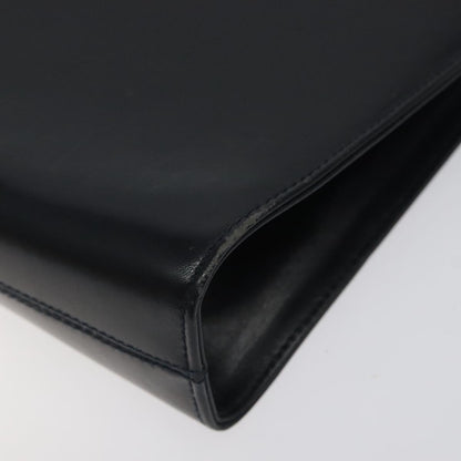 Salvatore Ferragamo Black Leather Gancini
