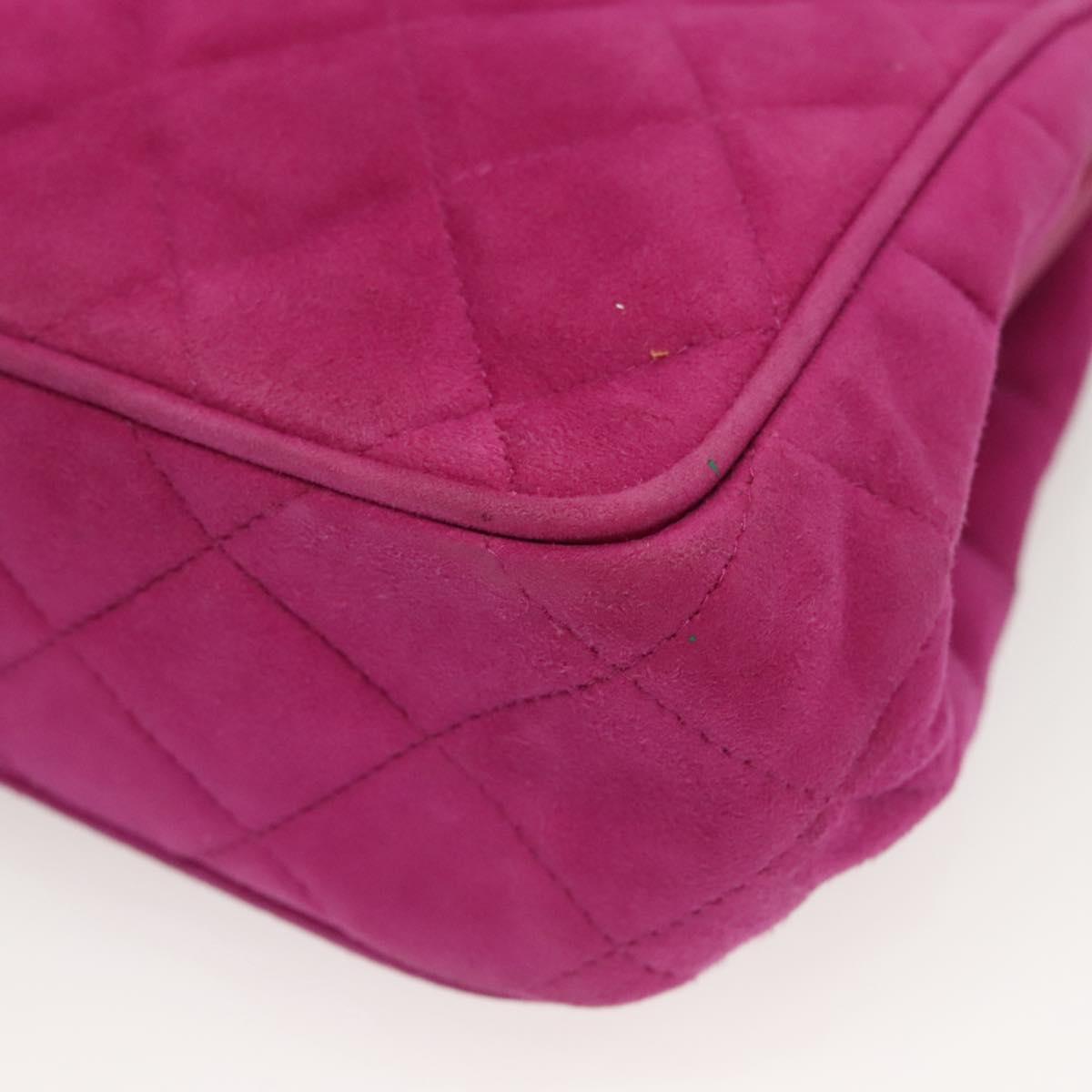 Chanel Purple Suede Coco Mark