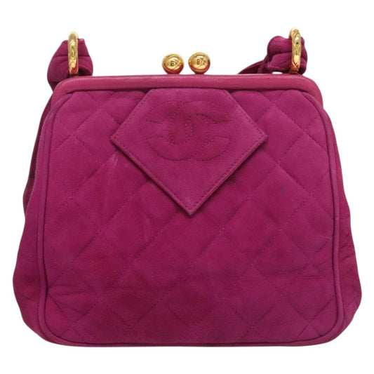Chanel Purple Suede Coco Mark