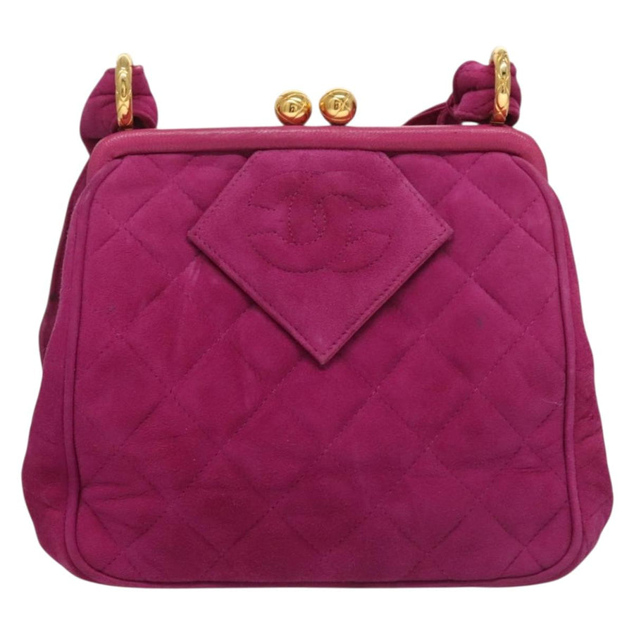 Chanel Purple Suede Coco Mark