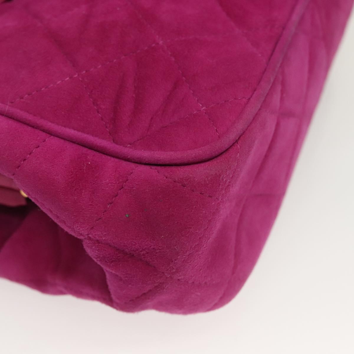Chanel Purple Suede Coco Mark