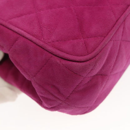 Chanel Purple Suede Coco Mark