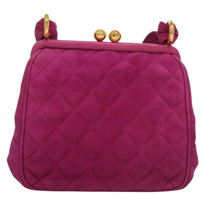 Chanel Purple Suede Coco Mark