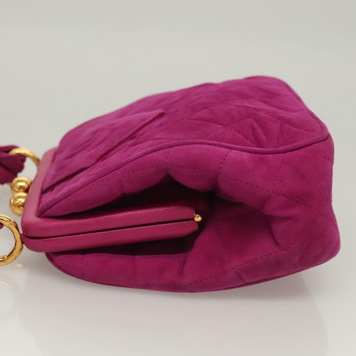 Chanel Purple Suede Coco Mark