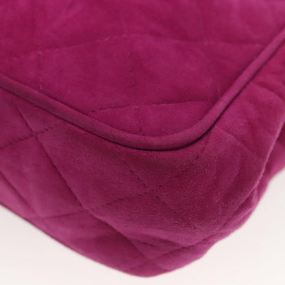 Chanel Purple Suede Coco Mark