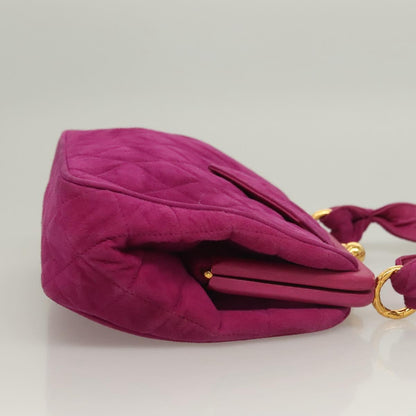 Chanel Purple Suede Coco Mark