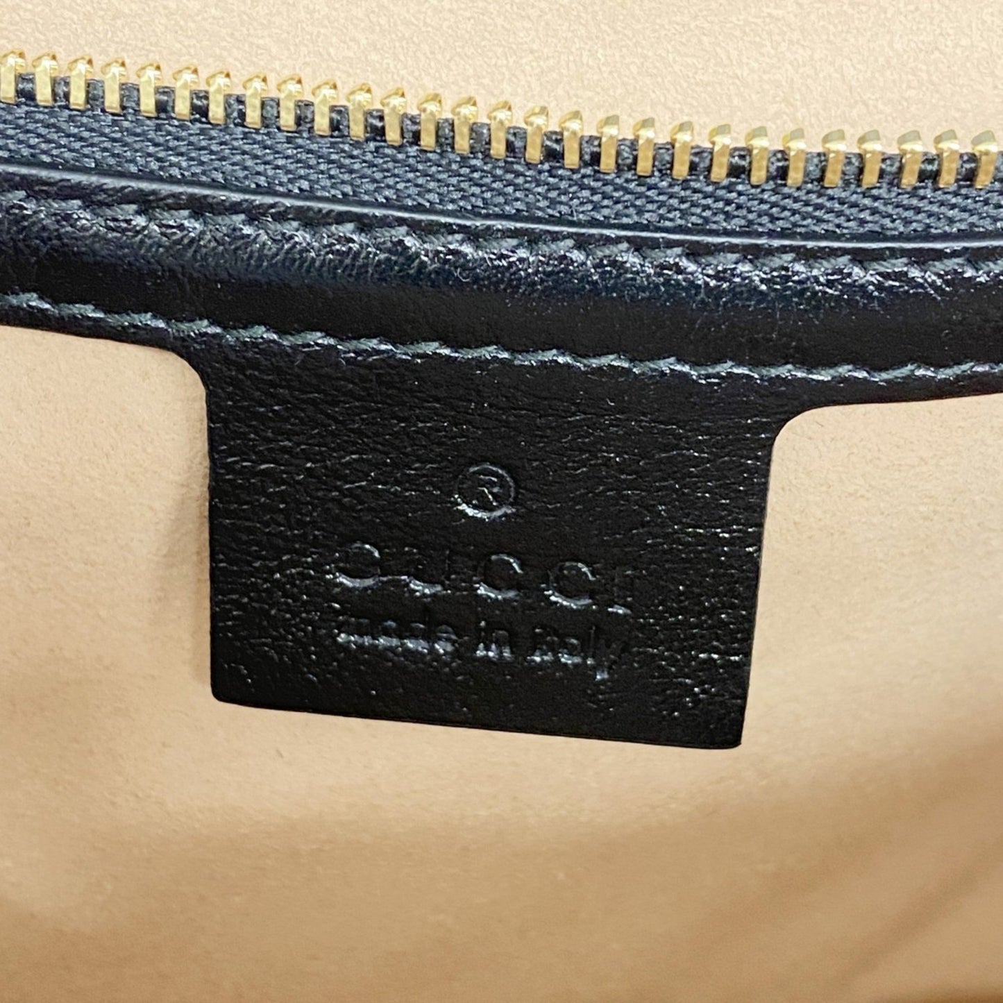 Gucci Brown Canvas, Leather Gg Marmont