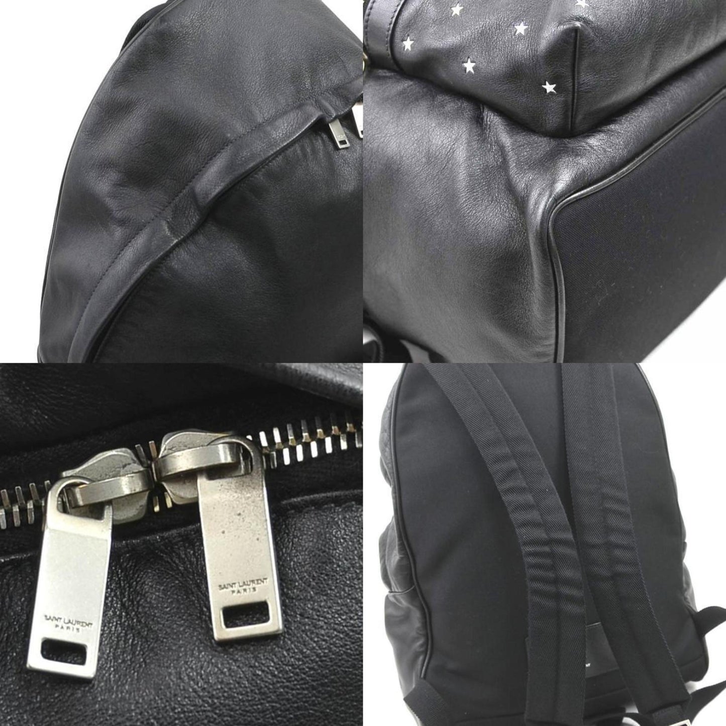Saint Laurent Black Leather City Backpack