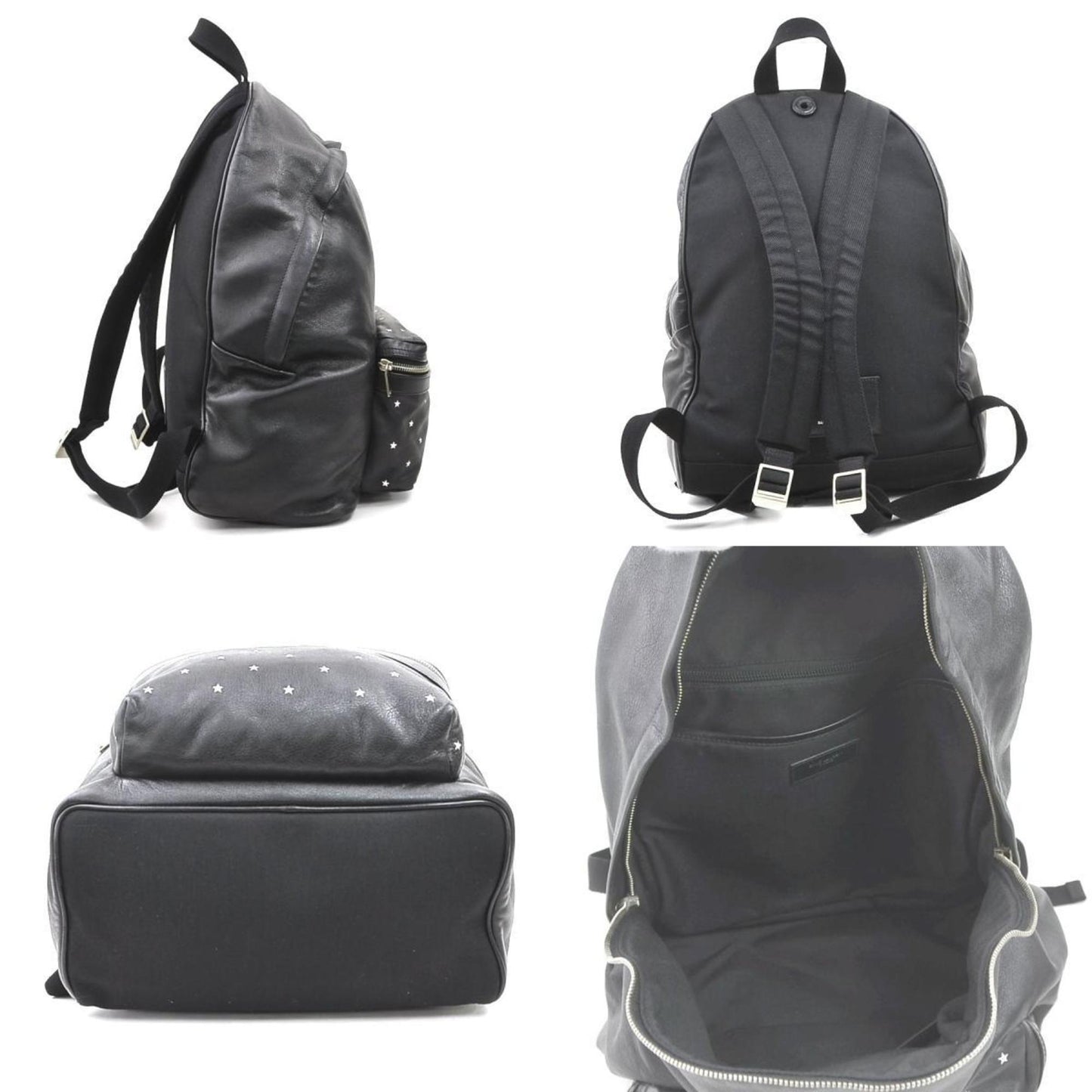 Saint Laurent Black Leather City Backpack