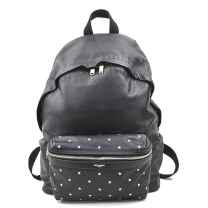 Saint Laurent Black Leather City Backpack