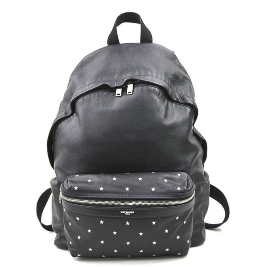 Saint Laurent Black Leather City Backpack