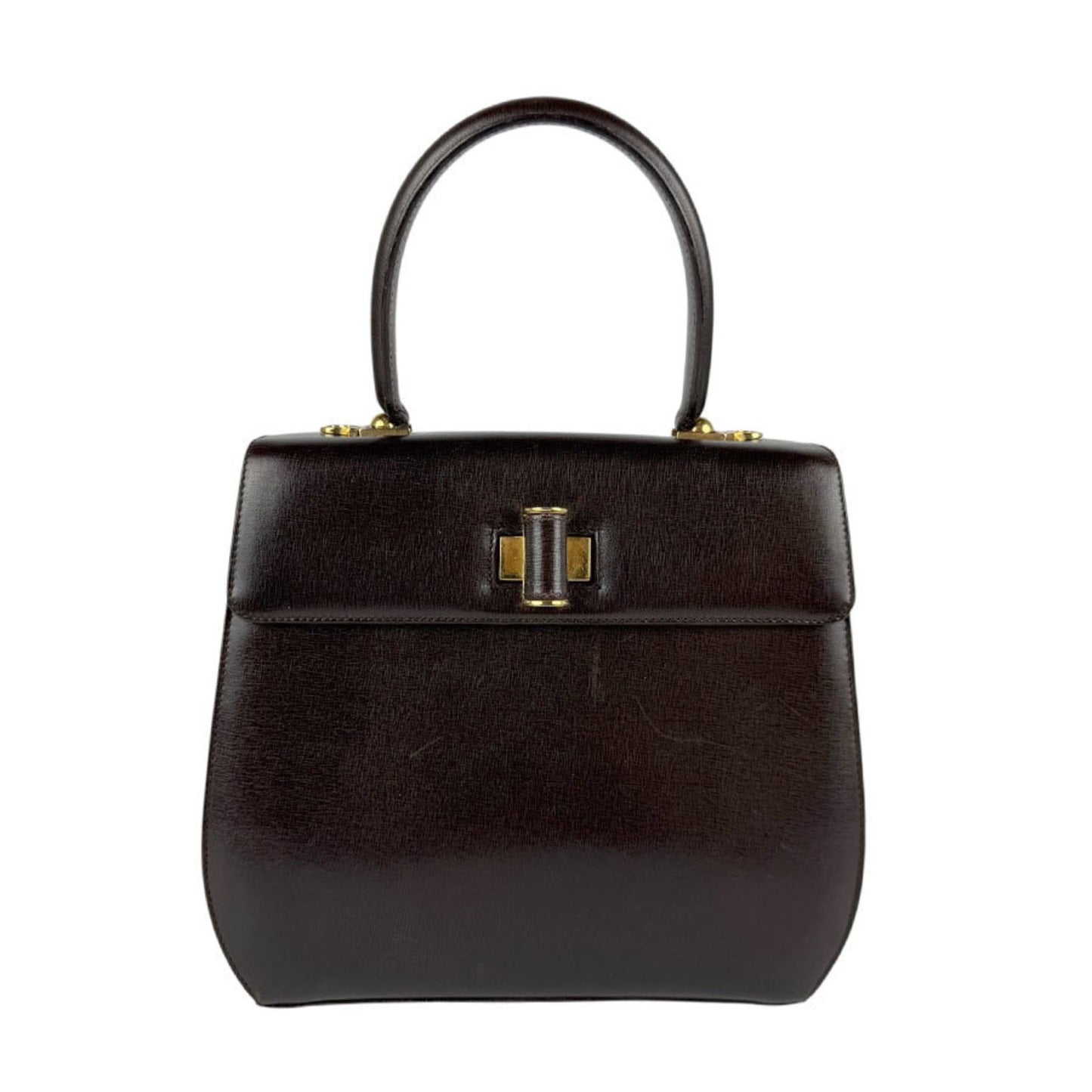 Salvatore Ferragamo Brown Leather Shoulder