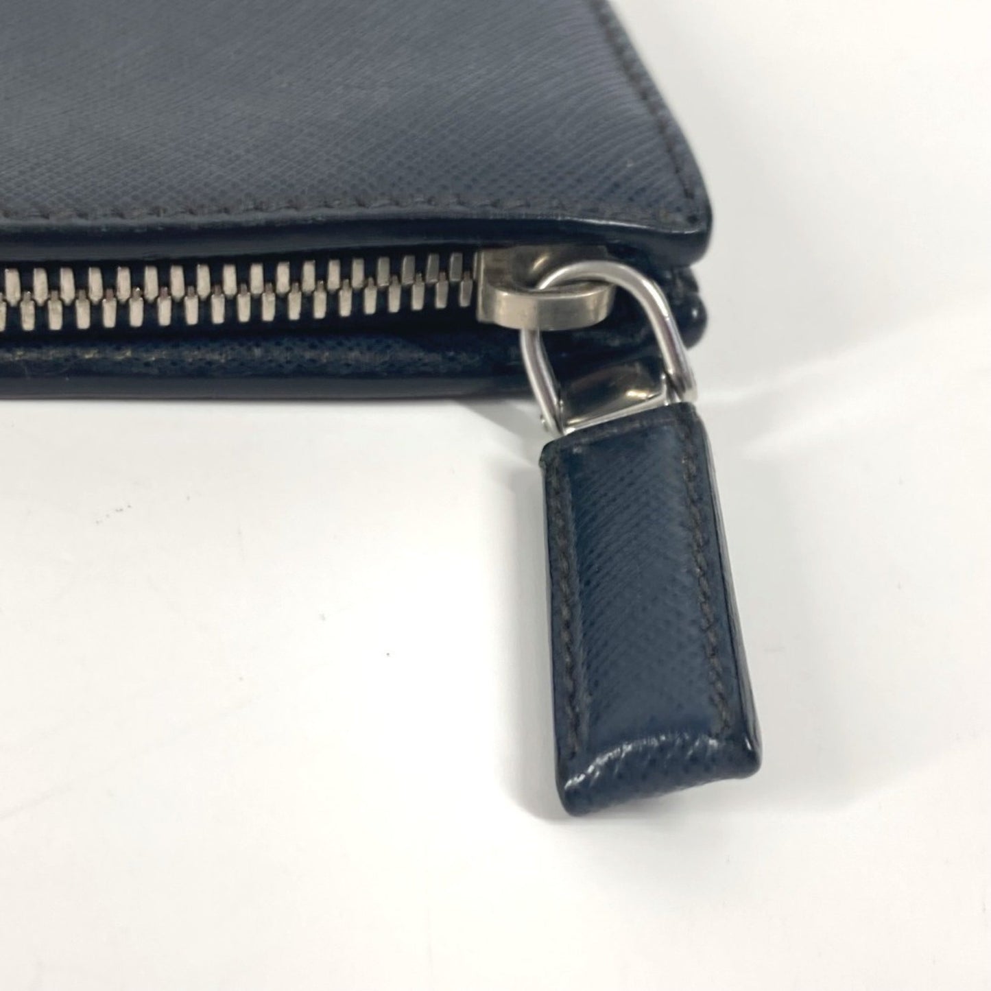 Prada Blue Leather Saffiano
