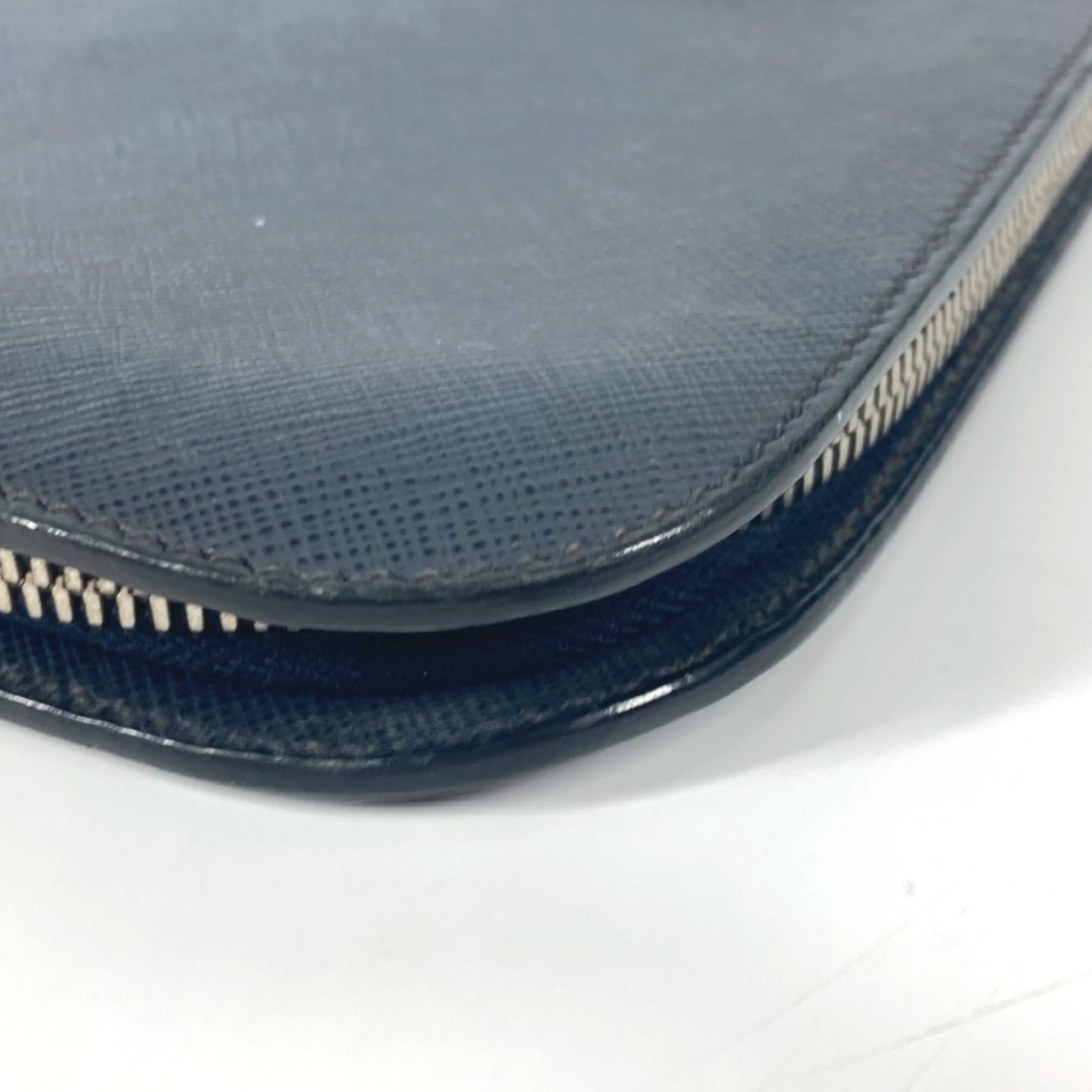 Prada Blue Leather Saffiano