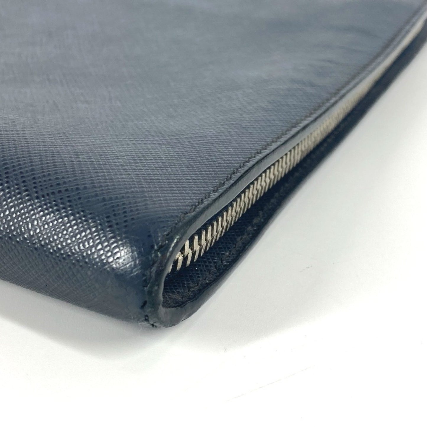 Prada Blue Leather Saffiano