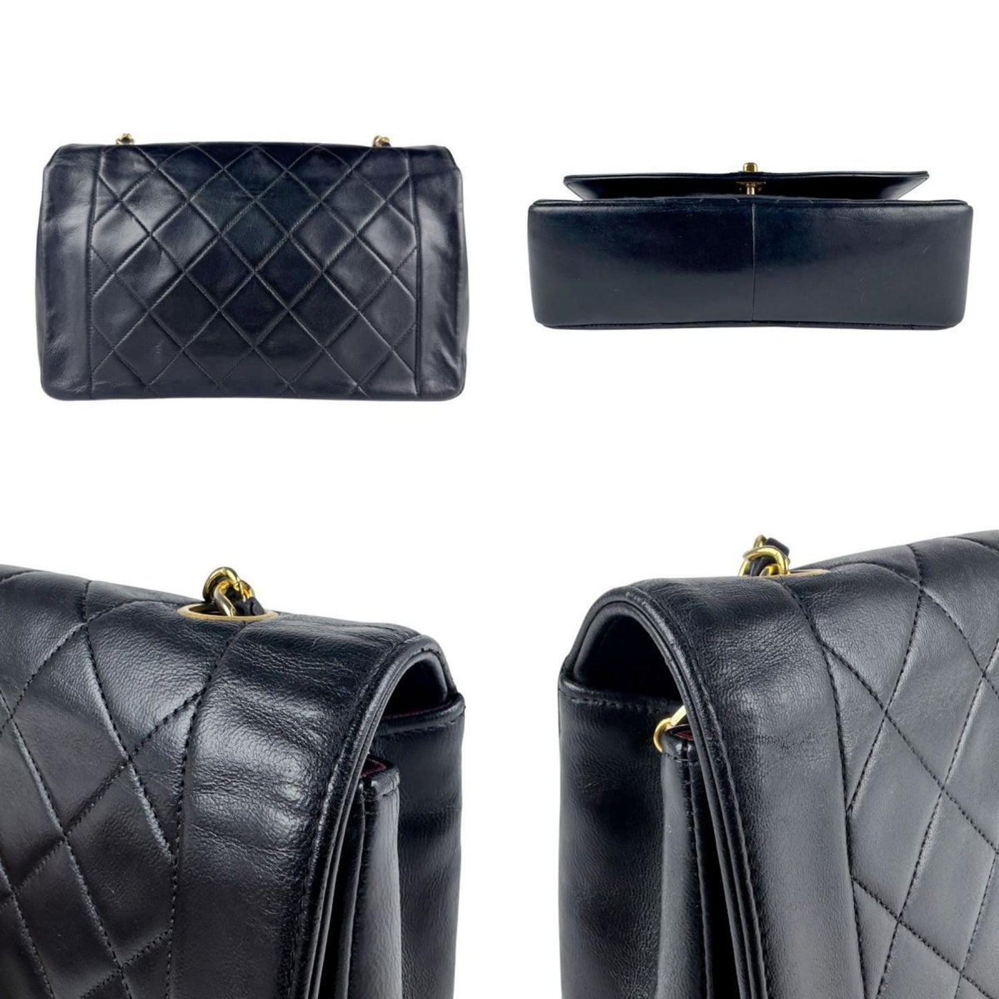 Chanel Black Leather Diana