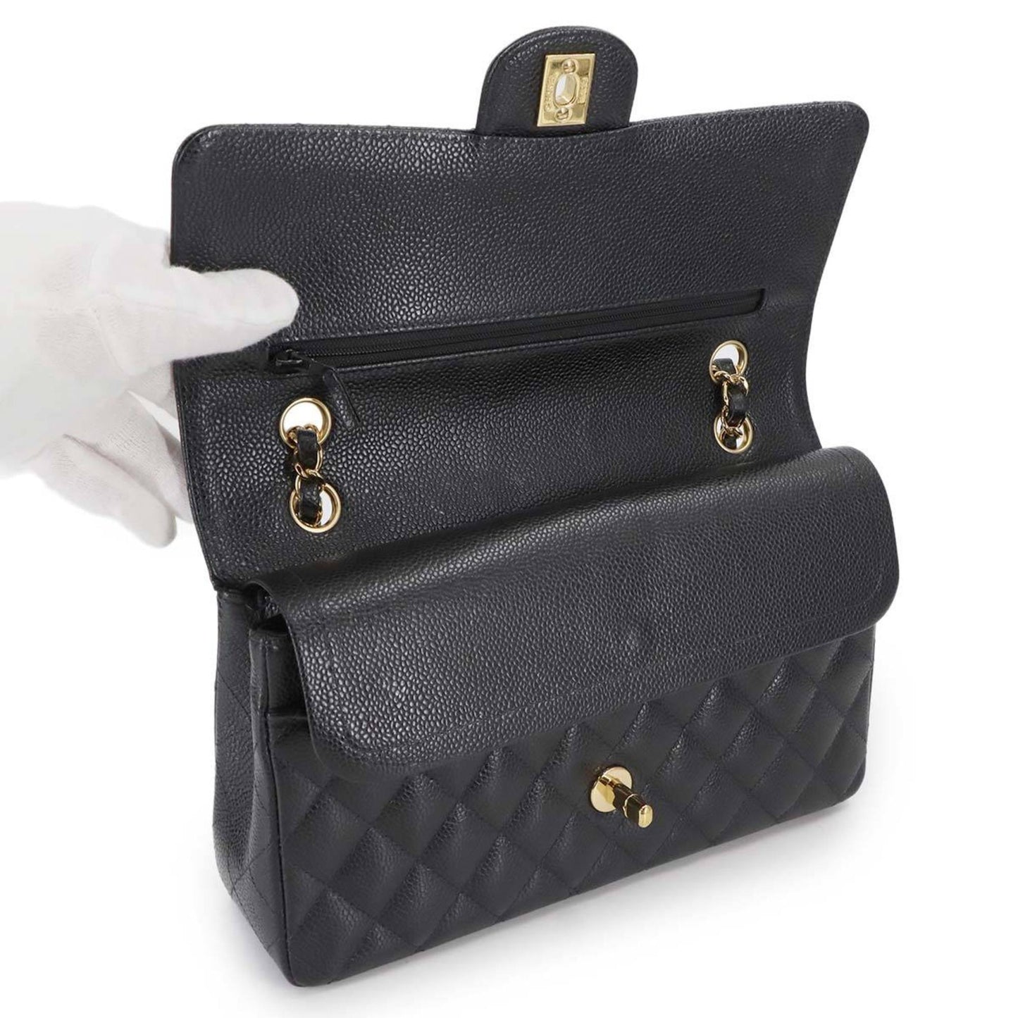 Chanel Black Leather Timeless