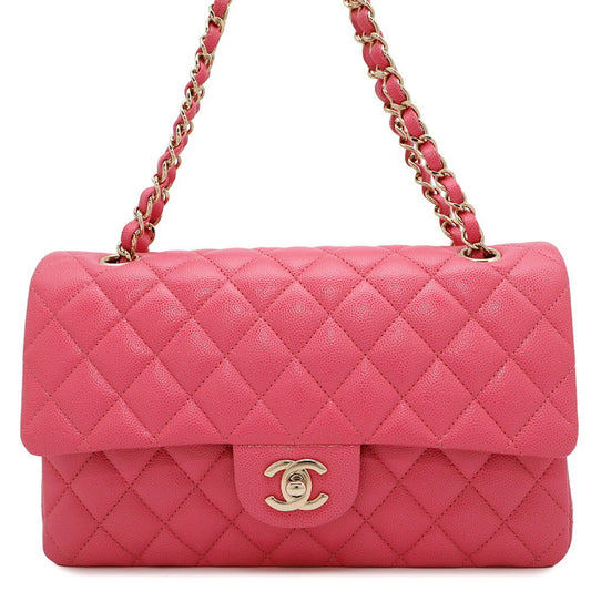 Chanel Pink Leather Timeless