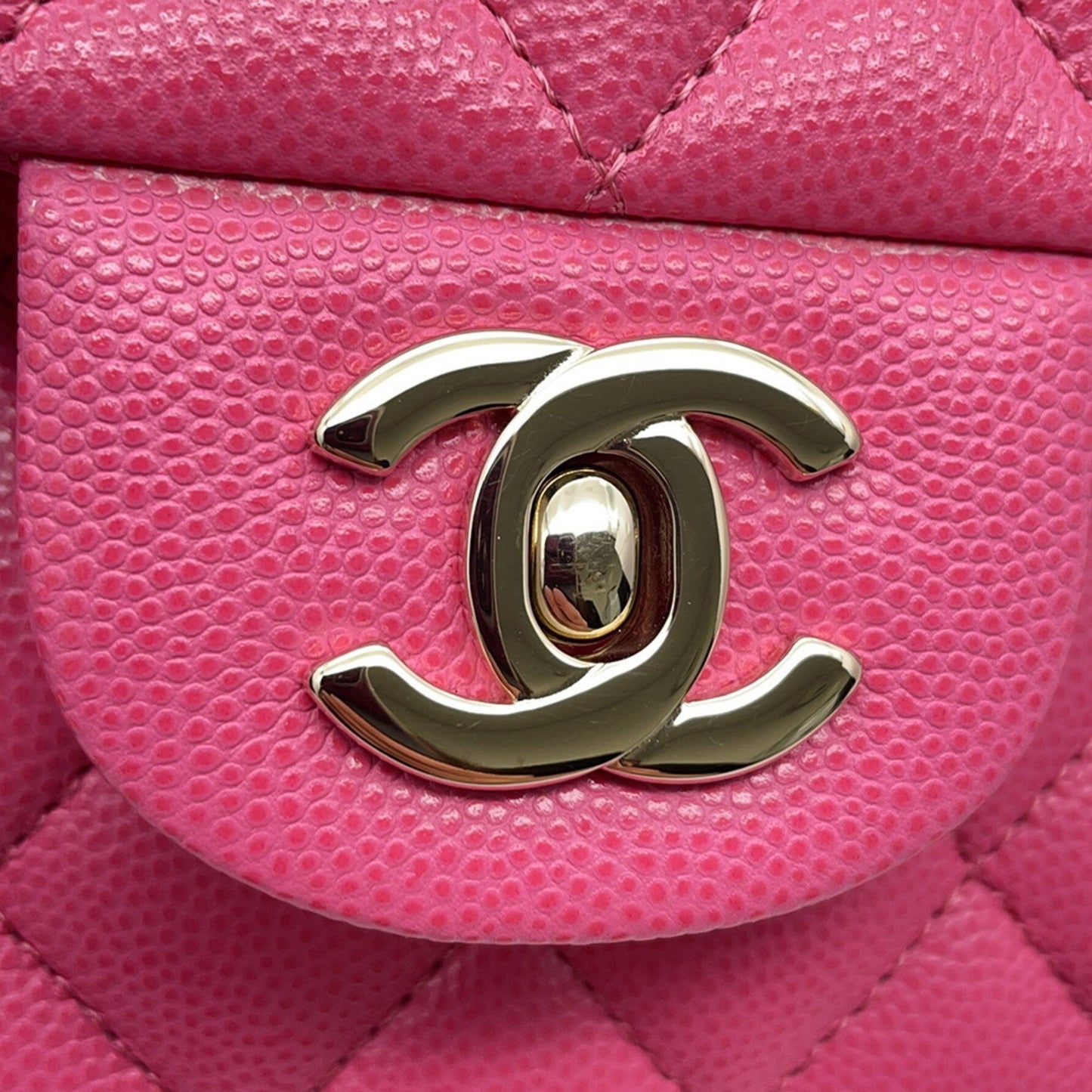 Chanel Pink Leather Timeless