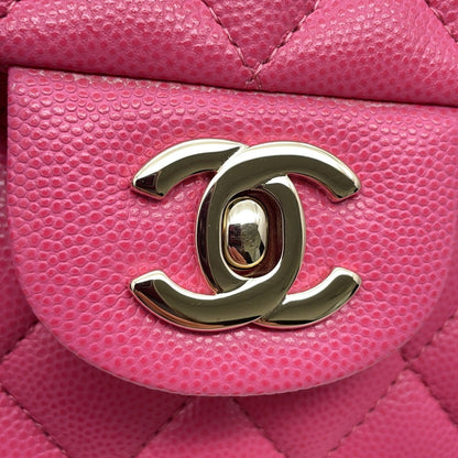 Chanel Pink Leather Timeless