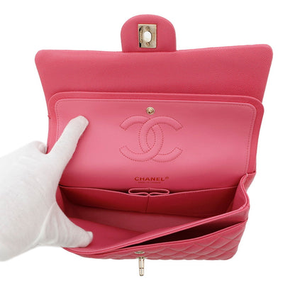 Chanel Pink Leather Timeless
