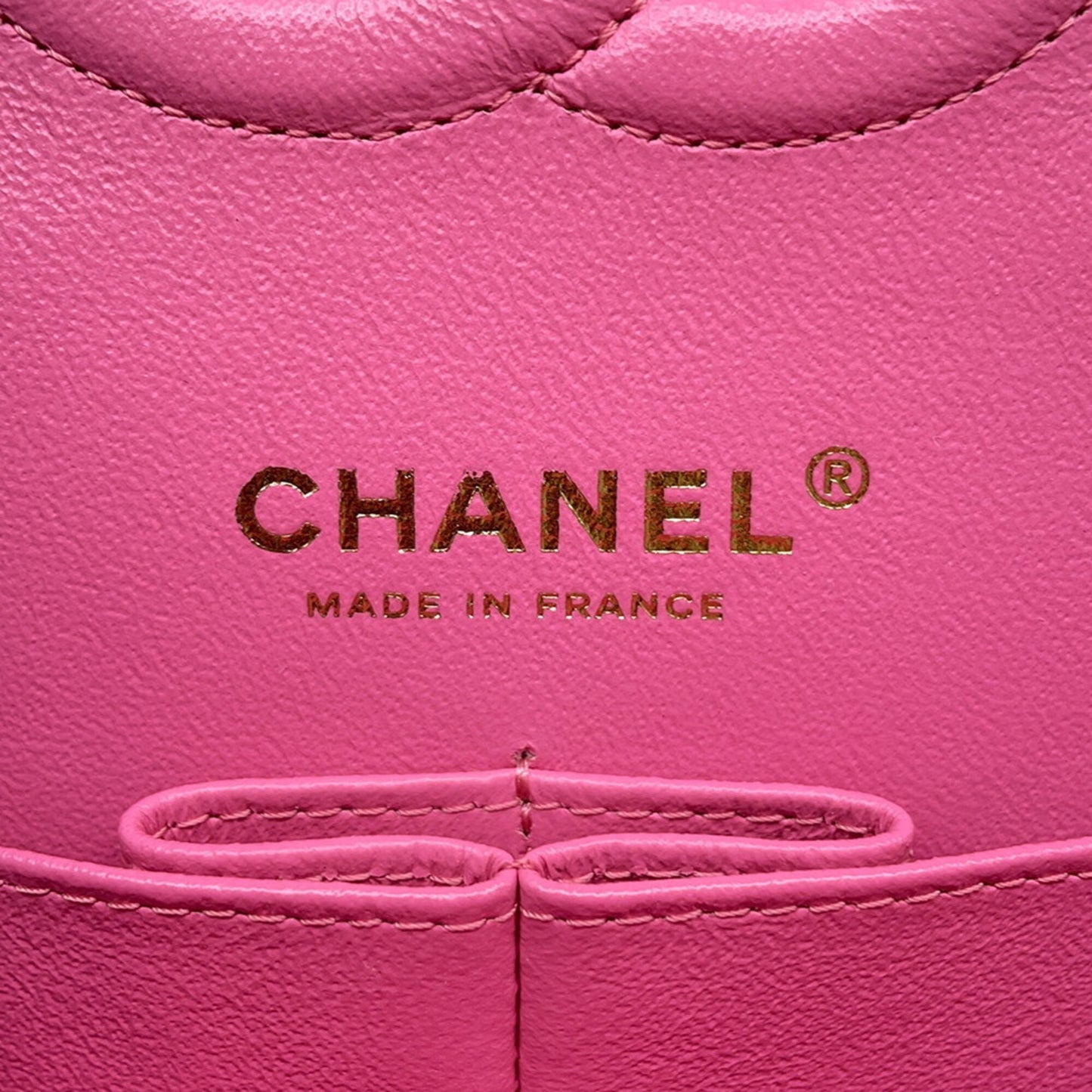 Chanel Pink Leather Timeless
