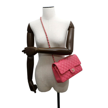 Chanel Pink Leather Timeless