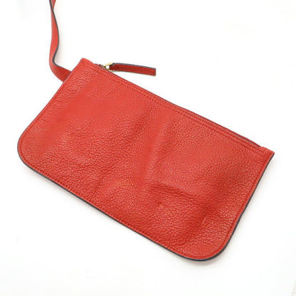 Gucci Red Leather Logo Print