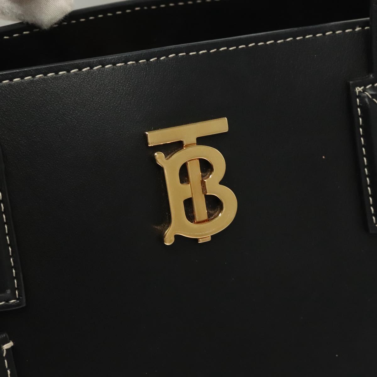 Burberry Black Leather Tb