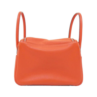 Hermès Orange Leather Lindy