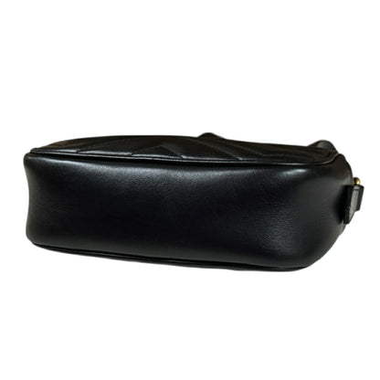 Gucci Black Leather Gg Marmont
