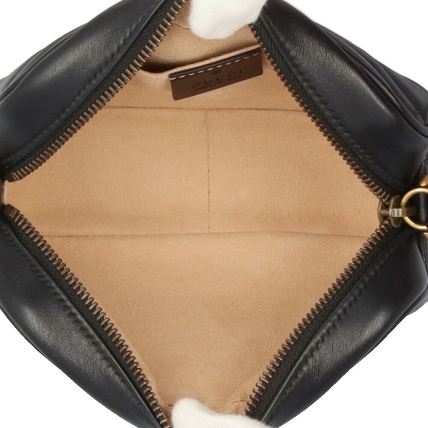 Gucci Black Leather Gg Marmont