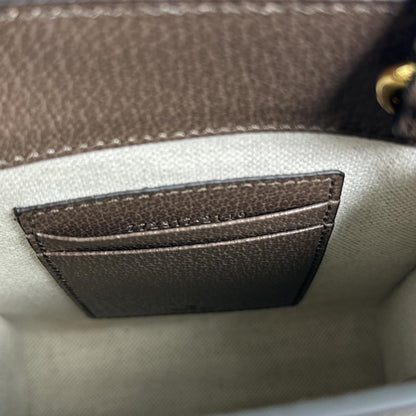 Gucci Brown Canvas, Leather Ophidia