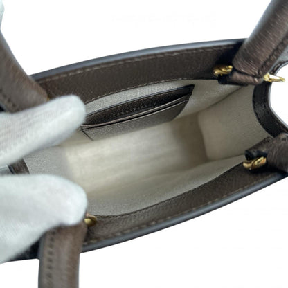 Gucci Brown Canvas, Leather Ophidia