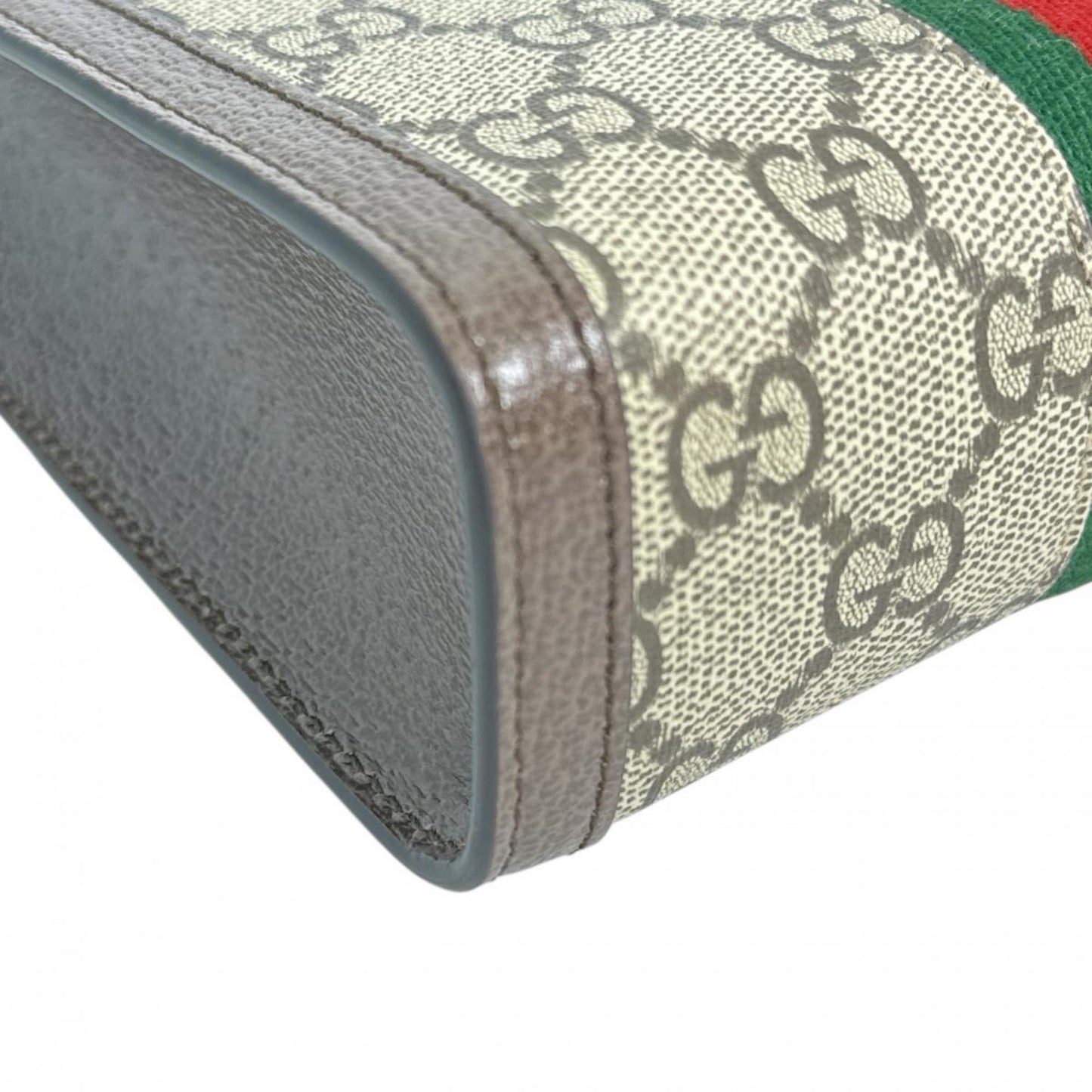 Gucci Brown Canvas, Leather Ophidia