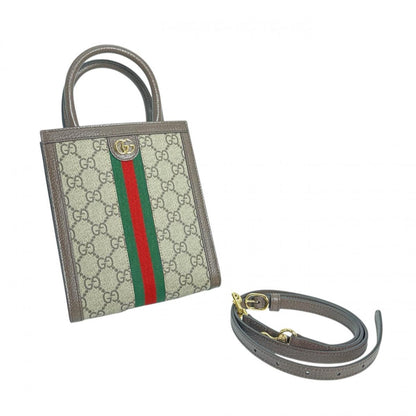 Gucci Brown Canvas, Leather Ophidia