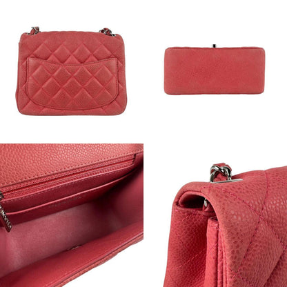 Chanel Pink Leather Mini Flap Bag