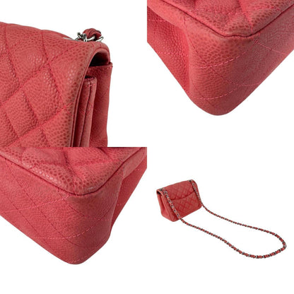 Chanel Pink Leather Mini Flap Bag