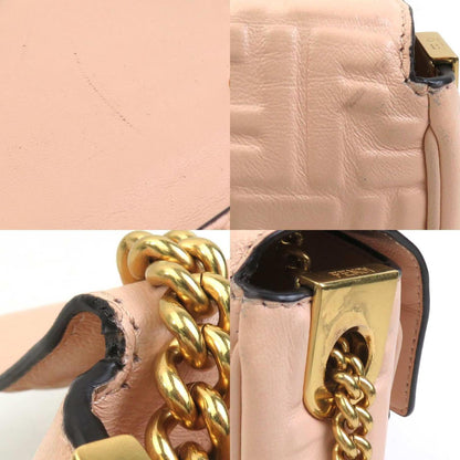 Fendi Pink Leather Baguette
